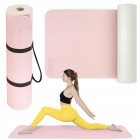 Килимок (мат) спортивний 4FIZJO TPE 180 x 60 x 1 см для йоги та фітнесу Pink/Grey (P-5907739311900)