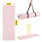 Килимок (мат) спортивний 4FIZJO TPE 180 x 60 x 1 см для йоги та фітнесу Pink/Grey (P-5907739311900)