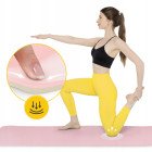 Килимок (мат) спортивний 4FIZJO TPE 180 x 60 x 1 см для йоги та фітнесу Pink/Grey (P-5907739311900)