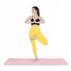 Килимок (мат) спортивний 4FIZJO TPE 180 x 60 x 1 см для йоги та фітнесу Pink/Grey (P-5907739311900)