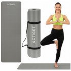 Килимок спортивний Actiget NBR 183 x 61 x 1 cм для йоги та фітнесу ACT0019 Grey