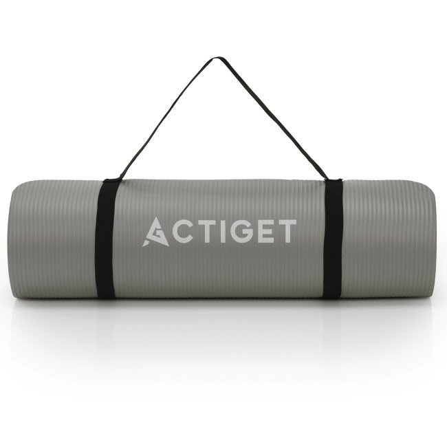 Килимок спортивний Actiget NBR 183 x 61 x 1 cм для йоги та фітнесу ACT0019 Grey
