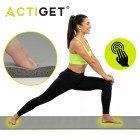 Килимок спортивний Actiget NBR 183 x 61 x 1 cм для йоги та фітнесу ACT0019 Grey