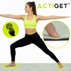 Килимок спортивний Actiget TPE 183 x 61 x 0.6 см для йоги та фітнесу ACT0022 Mint/Black