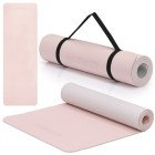 Килимок спортивний Actiget TPE 183 x 61 x 0.6 см для йоги та фітнесу ACT0023 Pink/Grey