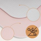 Килимок спортивний Actiget TPE 183 x 61 x 0.6 см для йоги та фітнесу ACT0023 Pink/Grey