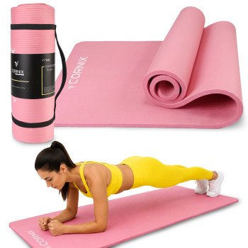 Килимок спортивний Cornix NBR 183 x 61 x 1.5 cм для йоги та фітнесу XR-0497 Pink