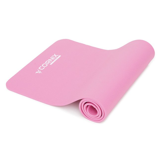 Килимок спортивний Cornix NBR 183 x 61 x 1 cм для йоги та фітнесу XR-0010 Pink