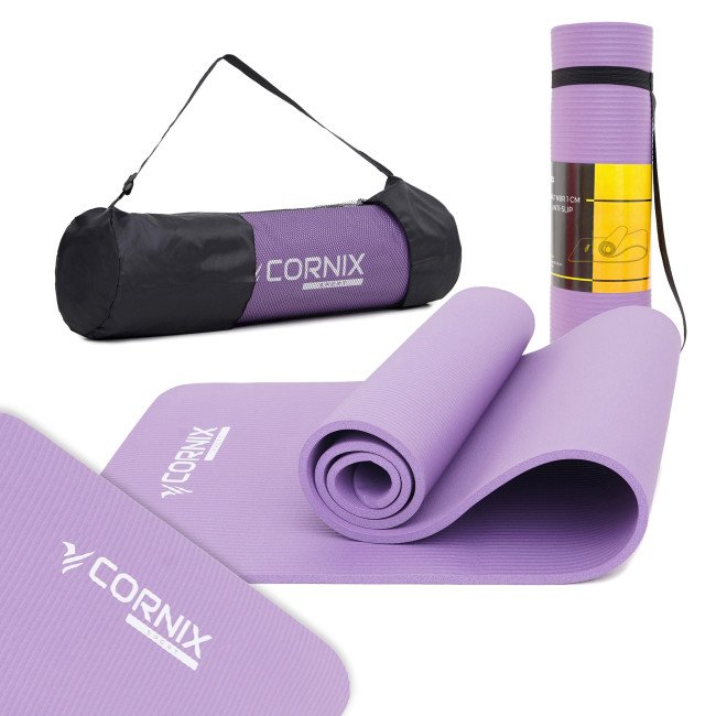 Килимок спортивний Cornix NBR 183 x 61 x 1 cм для йоги та фітнесу XR-0011 Violet