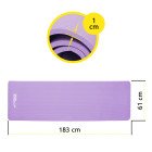 Килимок спортивний Cornix NBR 183 x 61 x 1 cм для йоги та фітнесу XR-0011 Violet