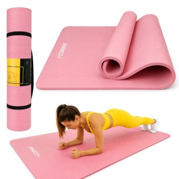 Килимок спортивний Cornix NBR XL 190 x 100 x 1.5 cм для йоги та фітнесу XR-0500 Pink