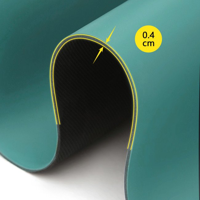 Килимок спортивний Cornix PU 183 x 68 x 0.4 см для йоги та фітнесу XR-0318 Turquoise