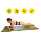 Килимок спортивний Cornix PU 183 x 68 x 0.4 см для йоги та фітнесу XR-0321 Green
