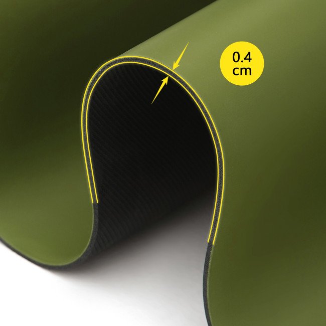 Килимок спортивний Cornix PU 183 x 68 x 0.4 см для йоги та фітнесу XR-0321 Green