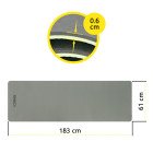 Килимок спортивний Cornix TPE 183 x 61 x 0.6 см для йоги та фітнесу XR-0002 Black/Green