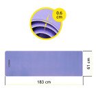 Килимок спортивний Cornix TPE 183 x 61 x 0.6 см для йоги та фітнесу XR-0004 Violet/Purple