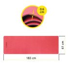 Килимок спортивний Cornix TPE 183 x 61 x 0.6 см для йоги та фітнесу XR-0006 Red/Black