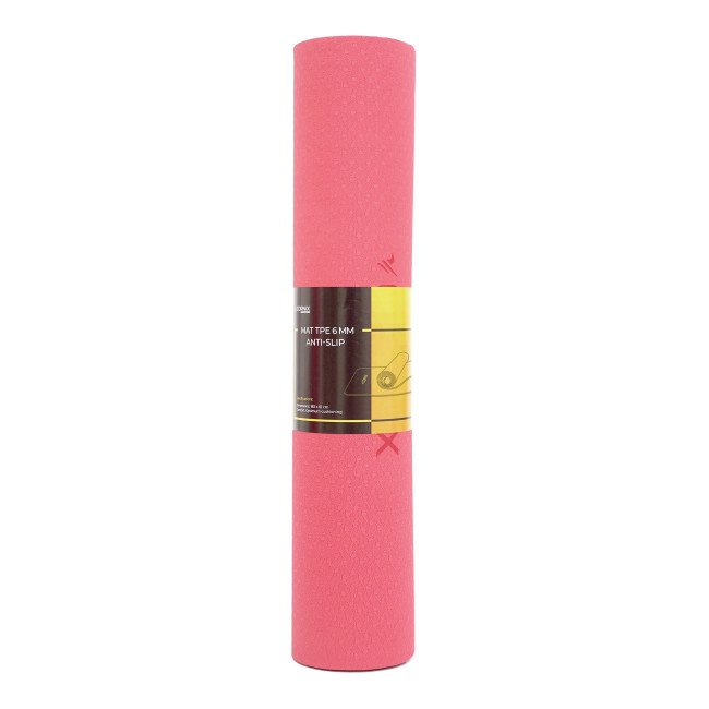 Килимок спортивний Cornix TPE 183 x 61 x 0.6 см для йоги та фітнесу XR-0006 Red/Black