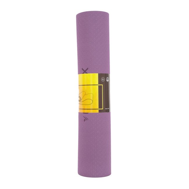 Килимок спортивний Cornix TPE 183 x 61 x 0.6 см для йоги та фітнесу XR-0007 Plum/Rose