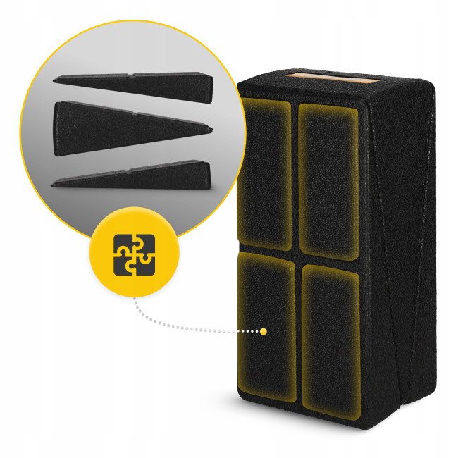 Клин-платформа 4FIZJO Slant Board 3 рівні для присідань та розтяжки Black (P-5905973400312)