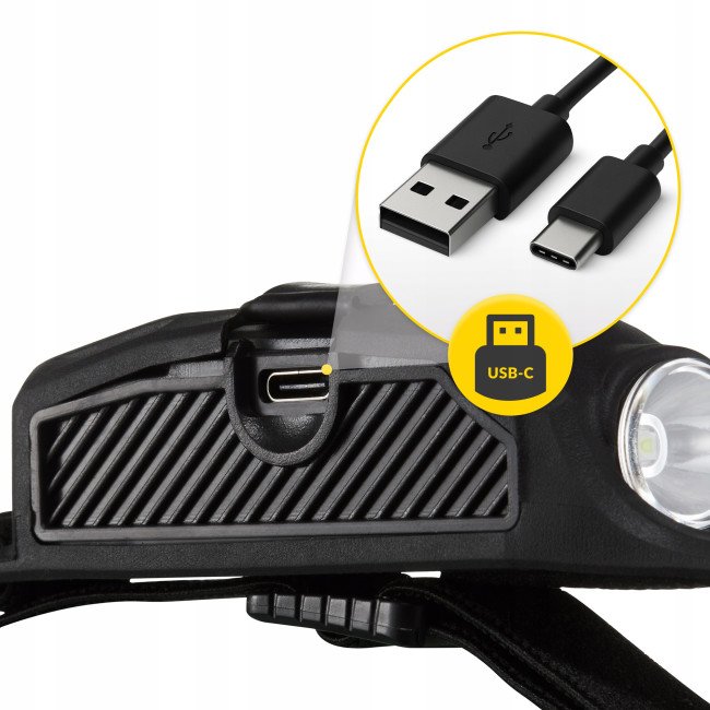 Ліхтар налобний Mountain Goat LED 350 lm акумуляторний, з бічним світлом Black (P-5907739318305)