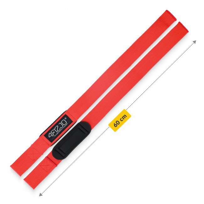 Лямки для станової тяги 4FIZJO Deadlift Straps Red (P-5905973402286)