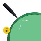 М'яч для фітнесу (фітбол) 4FIZJO 55 см Anti-Burst Green (P-5907739316264)