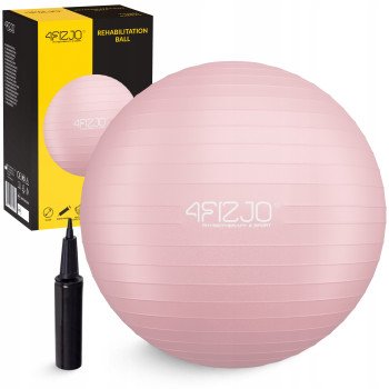 М'яч для фітнесу (фітбол) 4FIZJO 55 см Anti-Burst Pink (P-5907739316271)