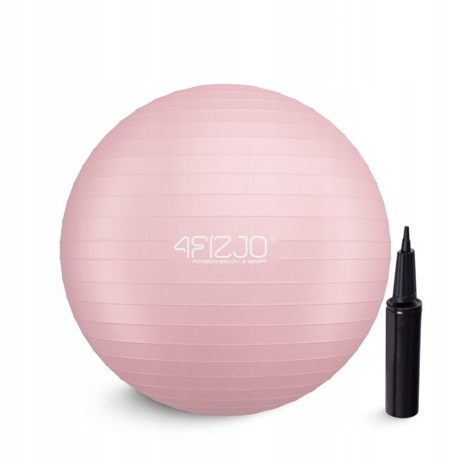 М'яч для фітнесу (фітбол) 4FIZJO 55 см Anti-Burst Pink (P-5907739316271)