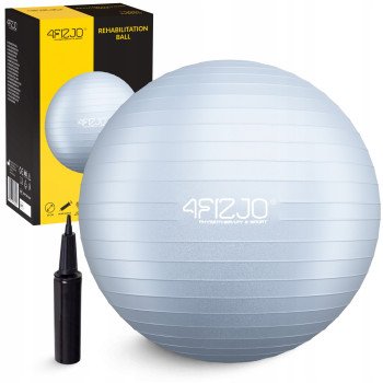 М'яч для фітнесу (фітбол) 4FIZJO 65 см Anti-Burst Grey (P-5905973404785)