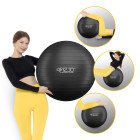 М'яч для фітнесу (фітбол) 4FIZJO 75 см Anti-Burst Black (P-5907739316370)