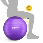 М'яч для фітнесу (фітбол) 4FIZJO 75 см Anti-Burst Violet (P-5905973404815)
