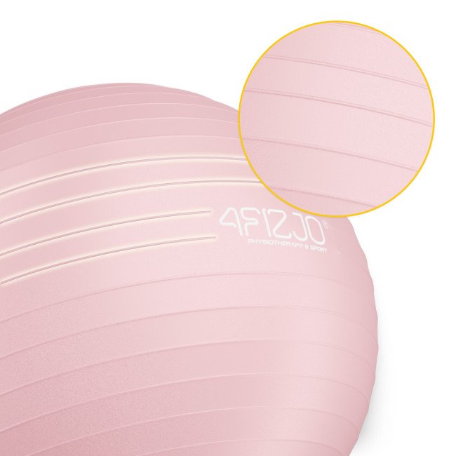 М'яч для фітнесу (фітбол) 4FIZJO 85 см Anti-Burst Pink (P-5907739317421)