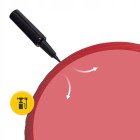 М'яч для фітнесу (фітбол) 4FIZJO 85 см Anti-Burst Red (P-5907739316387)