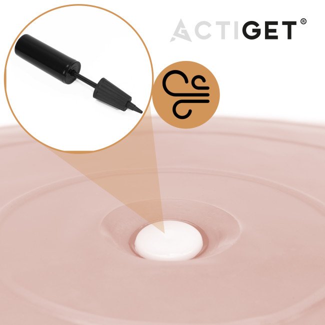 М'яч для фітнесу (фітбол) Actiget 65 см з насосом ACT0143 Light Pink