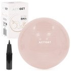 М'яч для фітнесу (фітбол) Actiget 65 см з насосом ACT0143 Light Pink