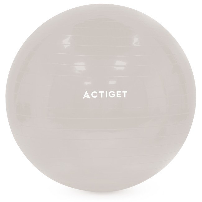 М'яч для фітнесу (фітбол) Actiget 65 см з насосом ACT0145 Biege