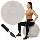 М'яч для фітнесу (фітбол) Actiget 65 см з насосом ACT0145 Biege