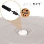 М'яч для фітнесу (фітбол) Actiget 65 см з насосом ACT0145 Biege