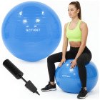 М'яч для фітнесу (фітбол) Actiget 75 см з насосом ACT0147 Blue