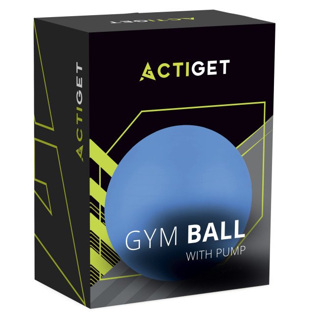 М'яч для фітнесу (фітбол) Actiget 75 см з насосом ACT0147 Blue