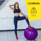 М'яч для фітнесу (фітбол) Cornix 55 см Anti-Burst XR-0016 Violet