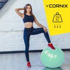 М'яч для фітнесу (фітбол) Cornix 55 см Anti-Burst XR-0360 Mint