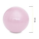 М'яч для фітнесу (фітбол) Cornix 55 см Anti-Burst XR-0361 Light Pink