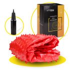 М'яч для фітнесу (фітбол) Cornix 55 см масажний Anti-Burst XR-0470 Red