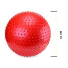 М'яч для фітнесу (фітбол) Cornix 55 см масажний Anti-Burst XR-0470 Red