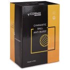 М'яч для фітнесу (фітбол) Cornix 65 см Anti-Burst XR-0020 Black