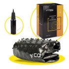 М'яч для фітнесу (фітбол) Cornix 65 см напівмасажний Anti-Burst XR-0474 Black
