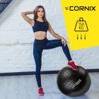М'яч для фітнесу (фітбол) Cornix 65 см напівмасажний Anti-Burst XR-0474 Black