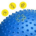 М'яч для фітнесу (фітбол) Cornix 65 см напівмасажний Anti-Burst XR-0475 Blue